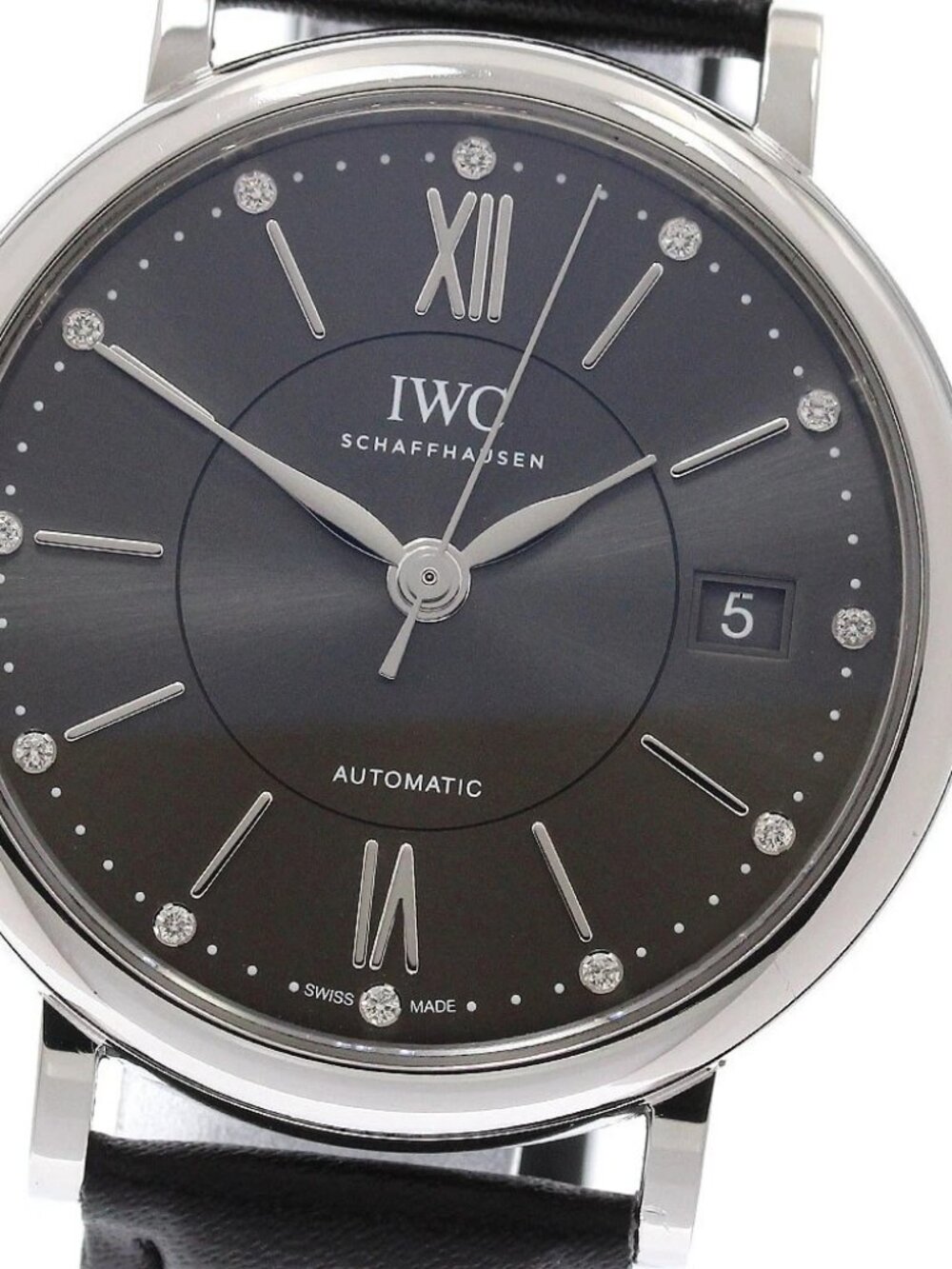 IWC SCHAFFHAUSEN Portofino IW458102 12P diamond Automatic Boy's Watch_950675